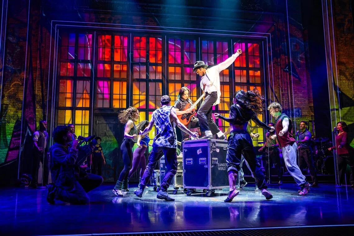 The Australian company of MJ The Michael Jackson Musical. American actor Ilario Grant played the role of Michael Jackson in Melbourne, Brisbane and Perth in 2025 and 2026.