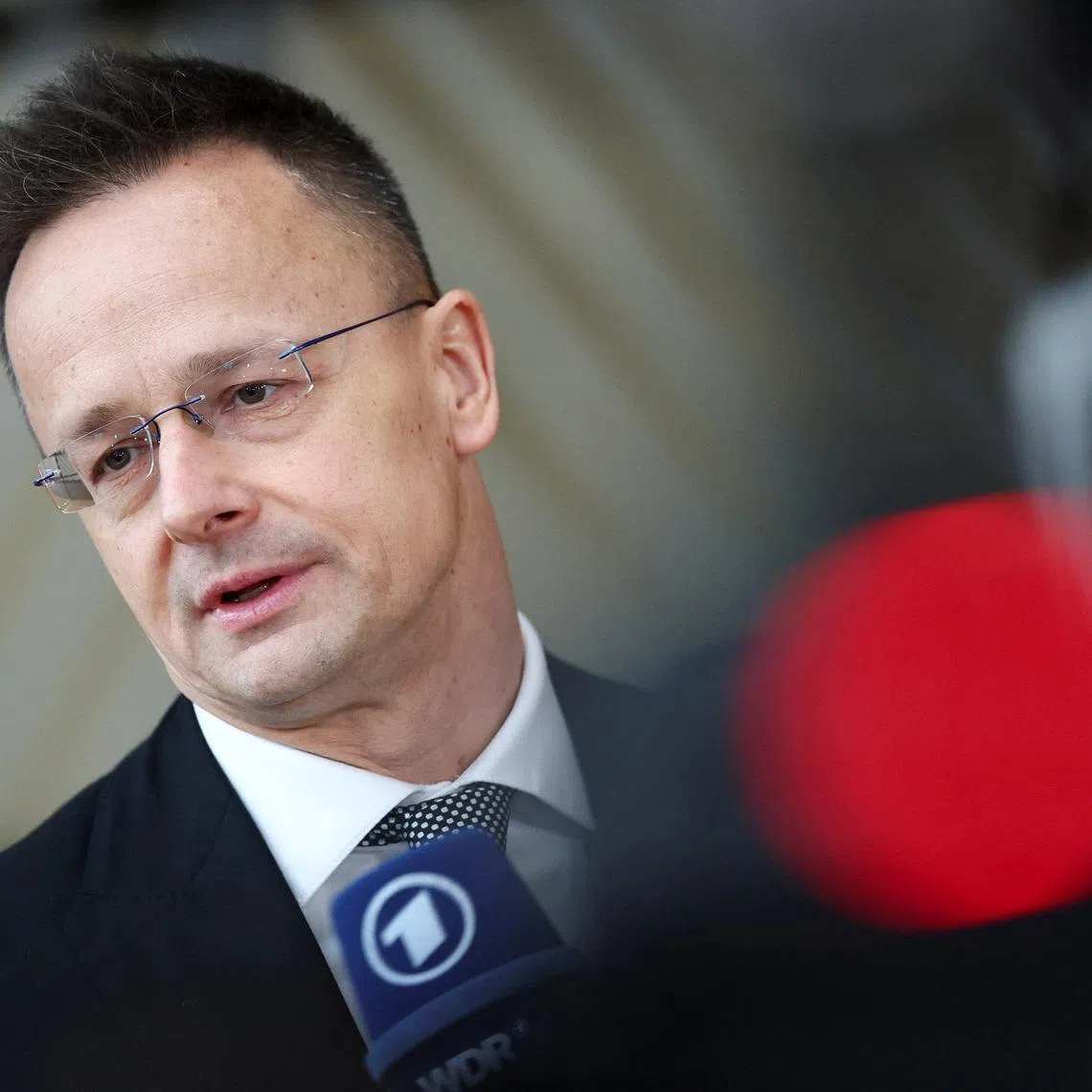 Hungary's Foreign Minister Peter Szijjarto attends a European Union Foreign Ministers' meeting in Brussels, Belgium February 23, 2026.  REUTERS/Yves Herman