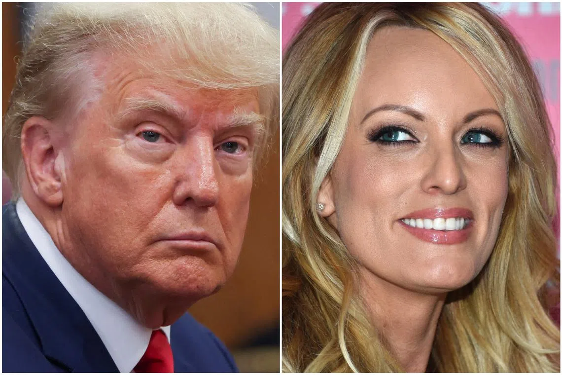 Donald Trump has denied sleeping with porn star Stormy Daniels. 