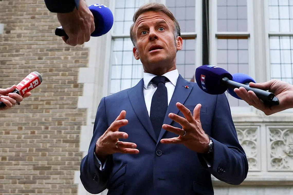 Mr Macron said that he hoped Russia and Ukraine would resume contact “in the coming days”.