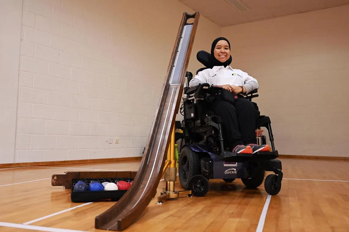 Asian Para Games preview: Profile on boccia player Nurulasyiqah Mohammad Taha, who has muscular dystrophy and requires a wheelchair. 