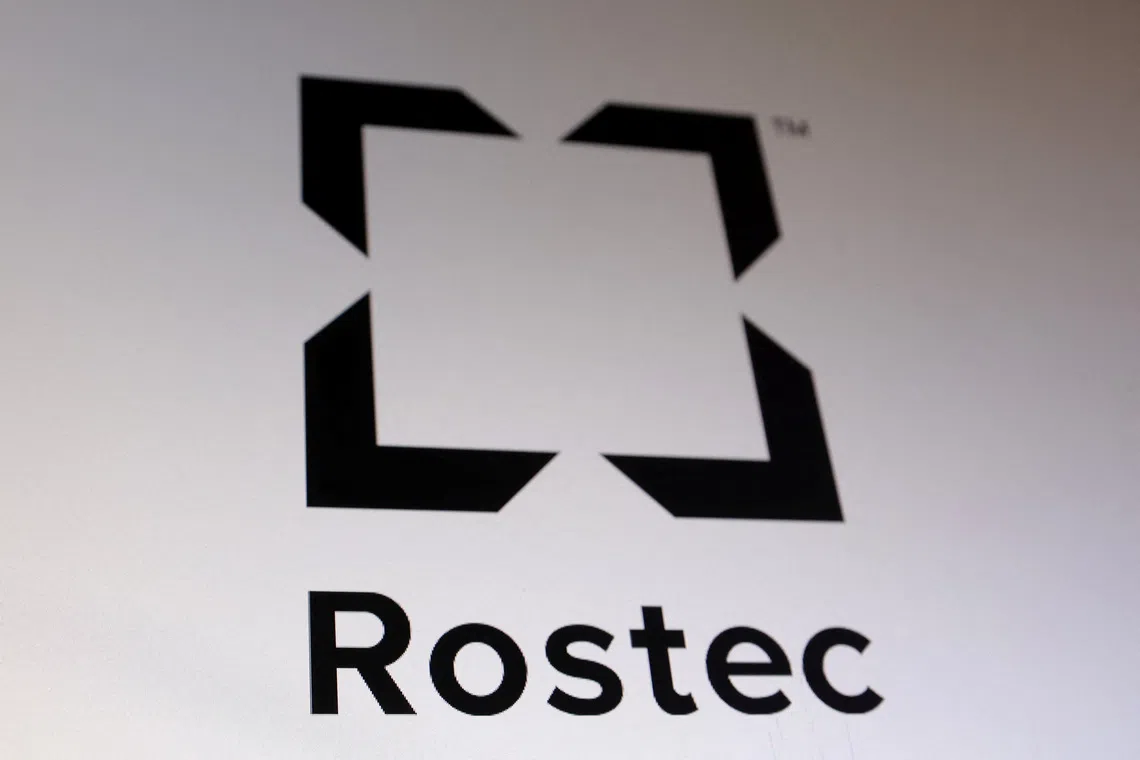 Rostec logo is seen in this illustration taken July 26, 2025. REUTERS/Dado Ruvic/Illustration