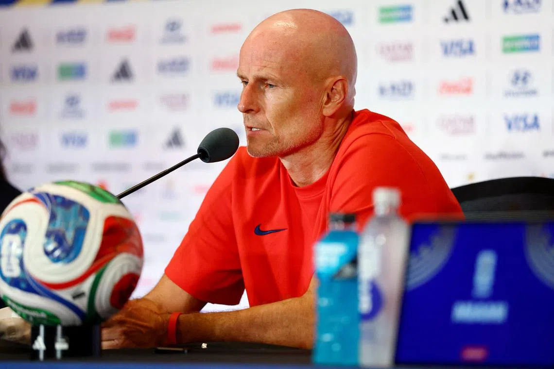 Soccer Football - FIFA World Cup 2026 - Norway Press Conference - Miami Stadium, Miami Gardens, Florida, U.S. - July 10, 2026 Norway coach Stale Solbakken during the press conference REUTERS/Marco Bello