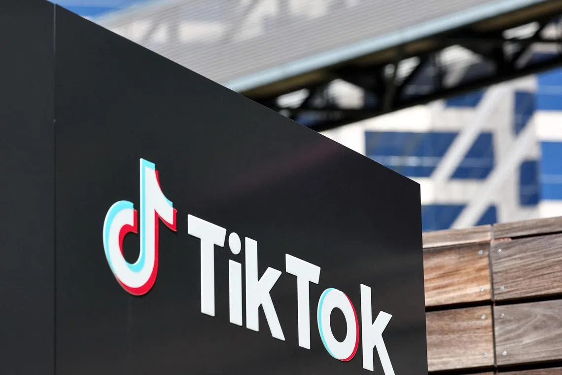 CULVER CITY, CALIFORNIA - MARCH 12: The TikTok logo is displayed outside TikTok offices on March 12, 2024 in Culver City, California. House Republicans are moving forward with legislation which would force the owners of the popular Chinese social media app to sell the platform or face a ban in the United States.   Mario Tama/Getty Images/AFP (Photo by MARIO TAMA / GETTY IMAGES NORTH AMERICA / Getty Images via AFP)