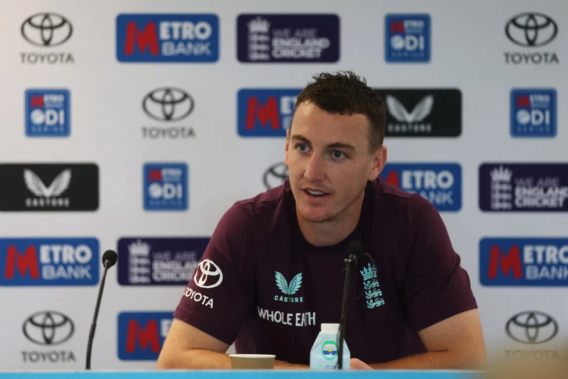Cricket - England Press Conference - Headingley, Leeds, Britain - September 1, 2025 England's Harry Brook during the press conference Action Images via Reuters/Lee Smith