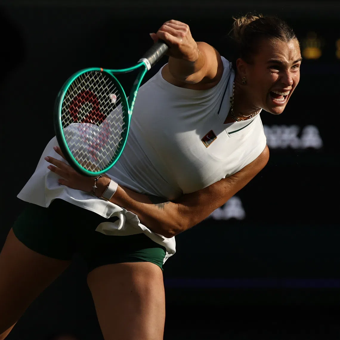 Sabalenka suffered an early exit at Wimbledon in July.