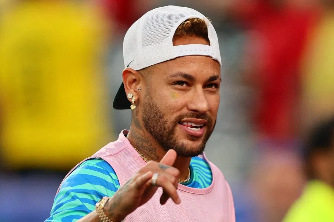 Soccer Football - FIFA World Cup 2026 - Group C - Brazil v Morocco - New York/New Jersey Stadium, East Rutherford, New Jersey, U.S. - June 13, 2026 Brazil's Neymar Jr. reacts after the match IMAGN IMAGES via Reuters/Caean Couto