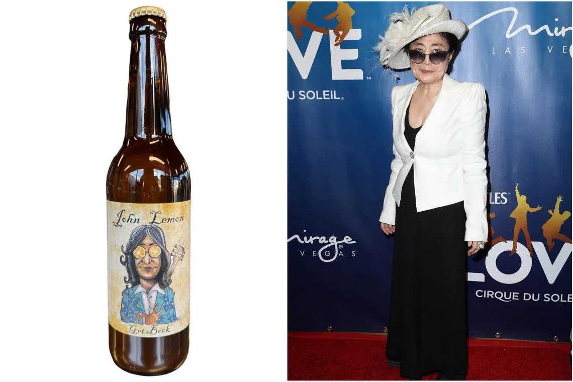 The Frence brewery Brasserie de l’Imprimerie has several beers which play on celebrity names. It launched “John Lemon” five years ago, because it seemed “cool”.