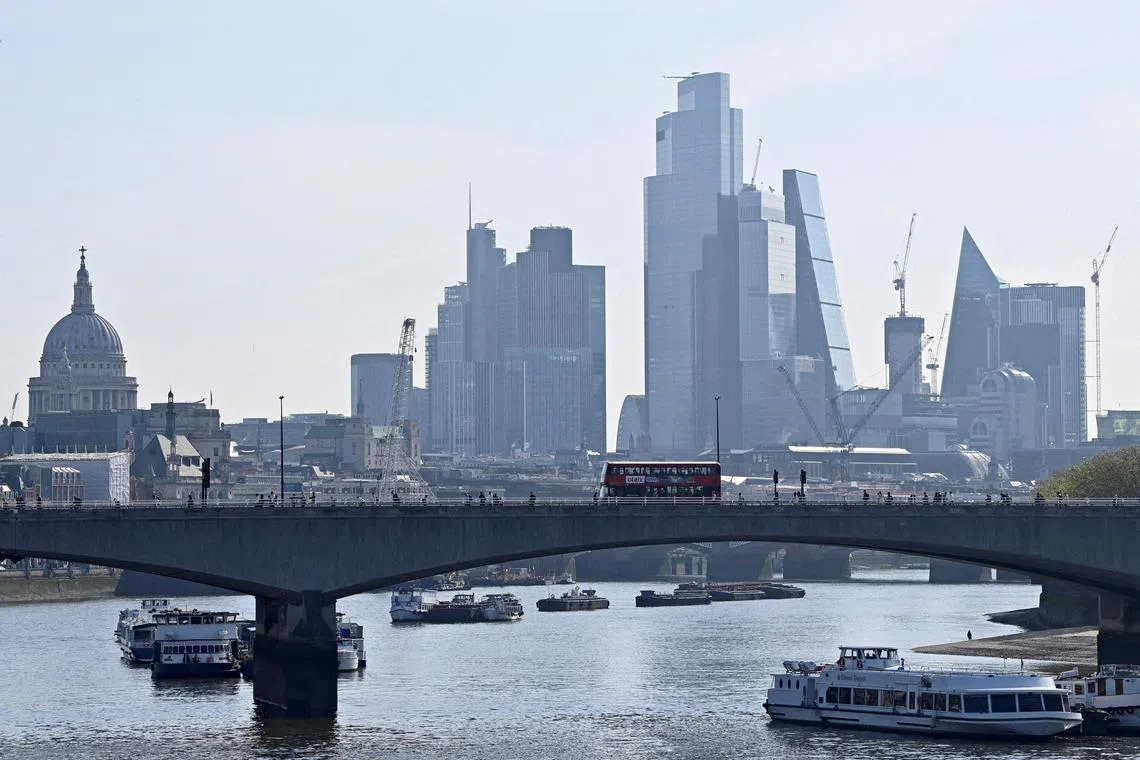 The City of London financial district in London, Britain, May 17, 2023. REUTERS/Toby Melville/