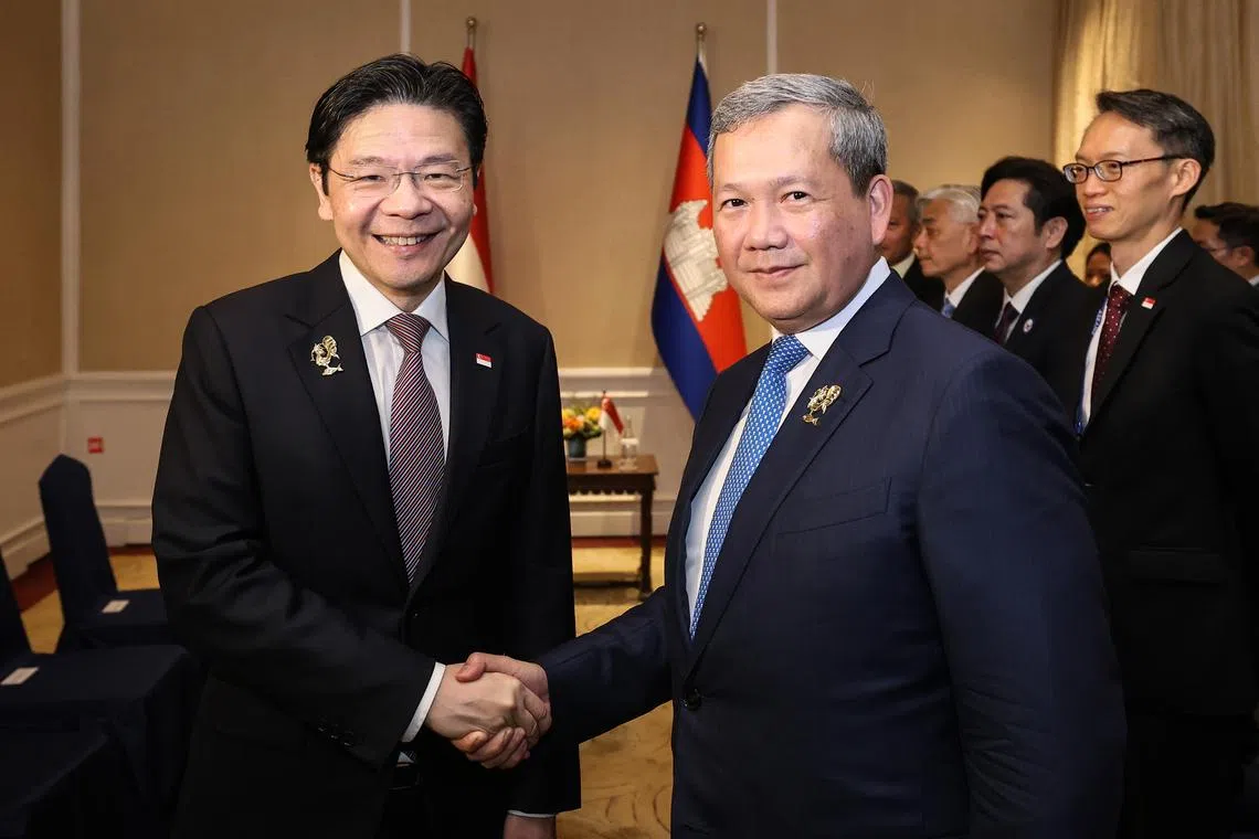 PM Wong meets Anwar, Hun Manet in Cebu ahead of ASEAN Summit