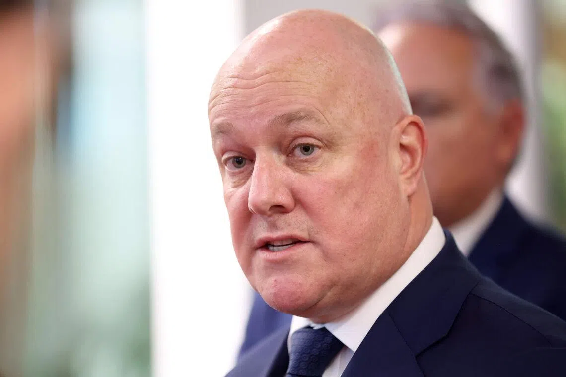 New Zealand Prime Minister Christopher Luxon survived a leadership confidence vote in April.