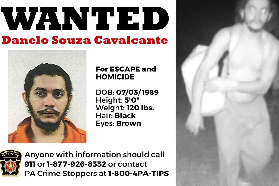 Brazilian national Danelo Cavalcante has escaped capture, despite being glimpsed on outdoor cameras.