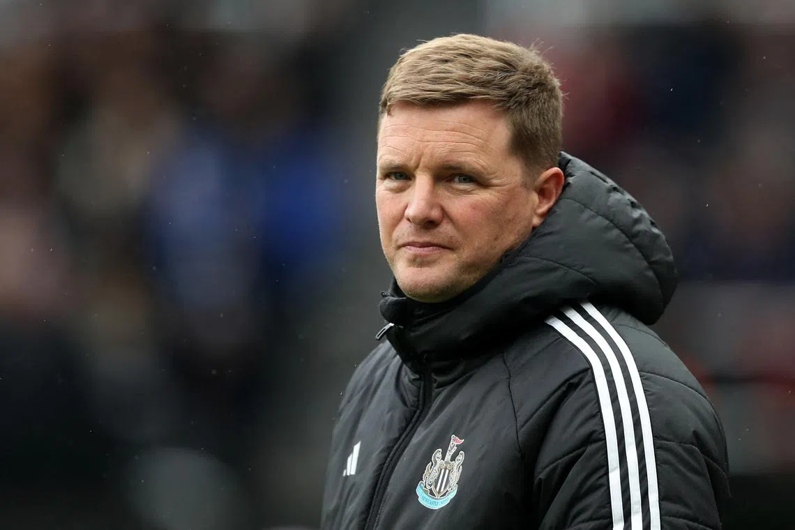 Soccer Football - Premier League - Newcastle United v Nottingham Forest - St James' Park, Newcastle, Britain - February 23, 2025 Newcastle United manager Eddie Howe before the match REUTERS/Scott Heppell
