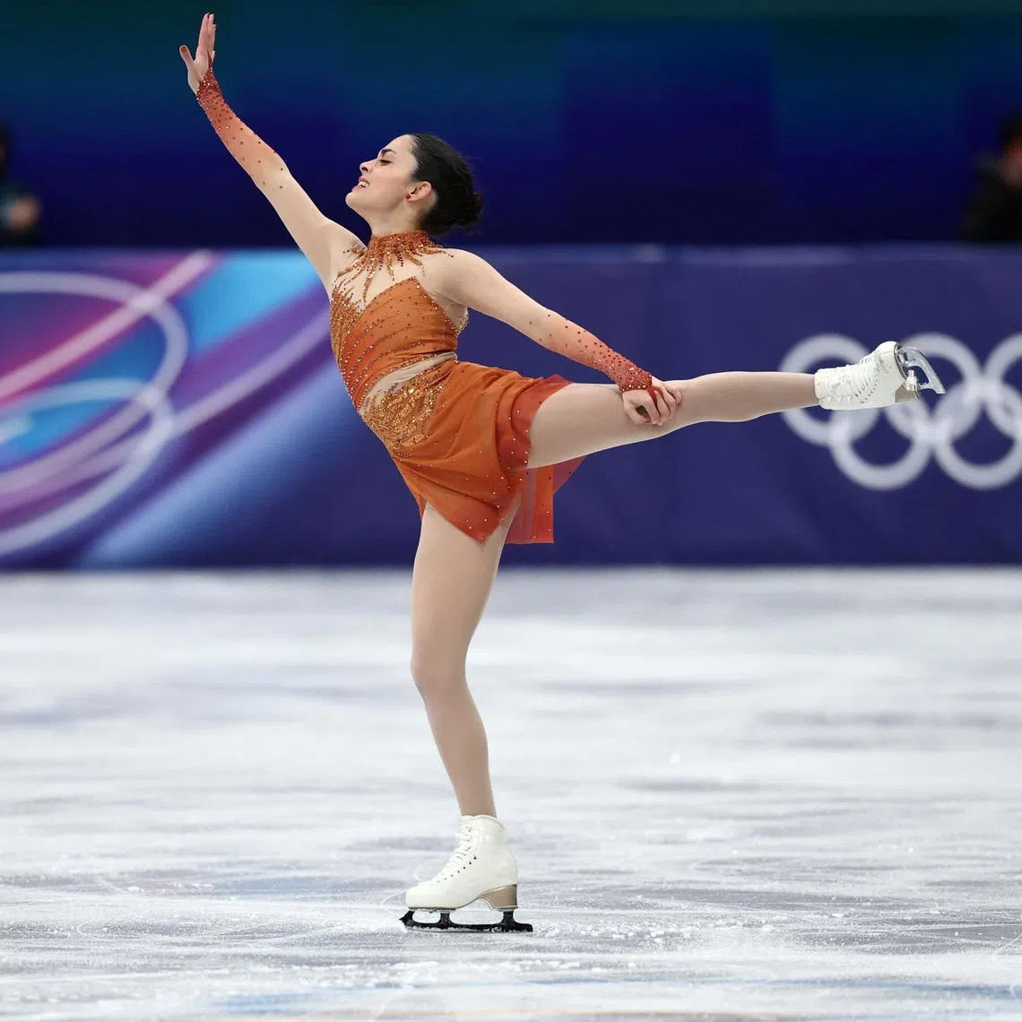 Milano Cortina 2026 Olympics - Figure Skating - Team Event - Women Single Skating - Short Program - Milano Ice Skating Arena, Milan, Italy - February 06, 2026. Madeline Schizas of Canada performs during women's short program. REUTERS/Amanda Perobelli
