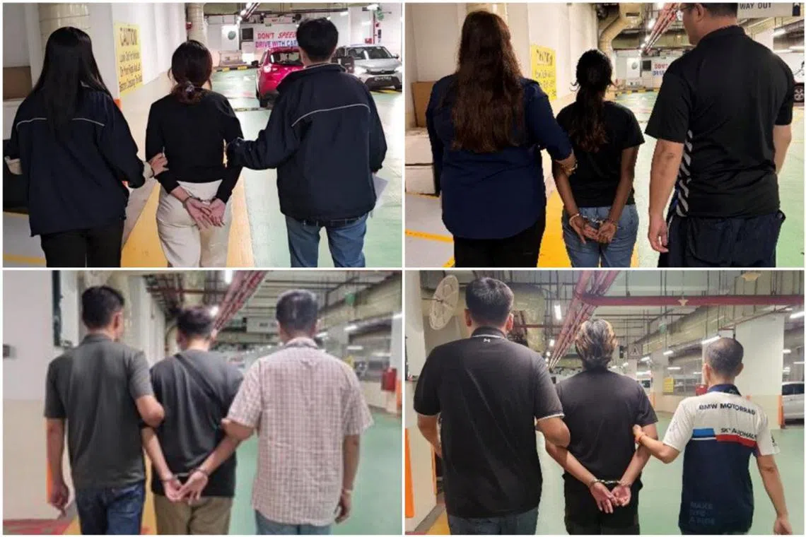 Two men and two women aged between 18 and 22 were arrested after an islandwide operation against suspected money mule activities between Oct 14 and 17.