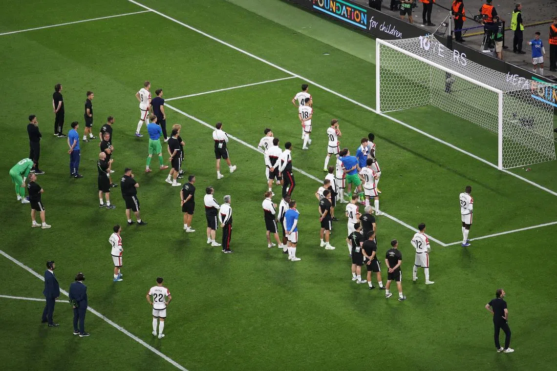 Distraught Rayo players rue missed chances in Conference League final loss to Palace