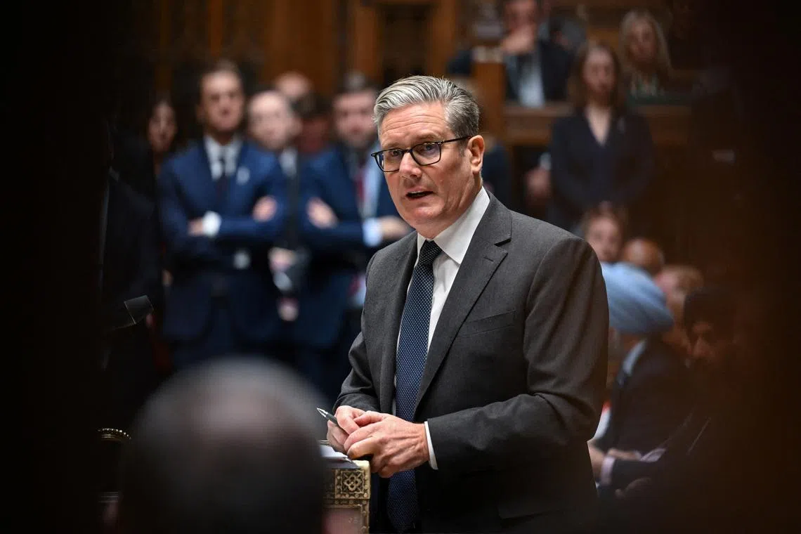 Britain's Prime Minister Keir Starmer attends the Prime Minister's Questions at the House of Commons in London, Britain, November 19, 2025. ©House of Commons/Handout via REUTERS/File Photo