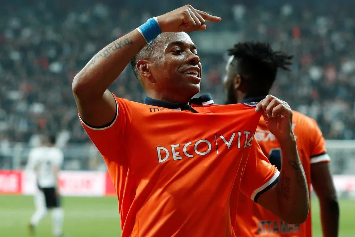 Soccer Football - Super Lig - Besiktas v Istanbul Basaksehir F.K. - Vodafone Arena, Istanbul, Turkey - April 13, 2019  Istanbul Basaksehir's Robinho celebrates scoring their first goal         REUTERS/Murad Sezer/File Photo