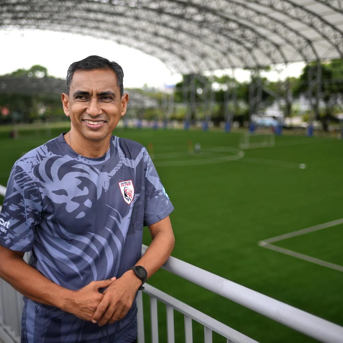 Kadir Yahaya, at the Kallang Football Hub on March 5, has been appointed as director of football of the Unleash the Roar! project.