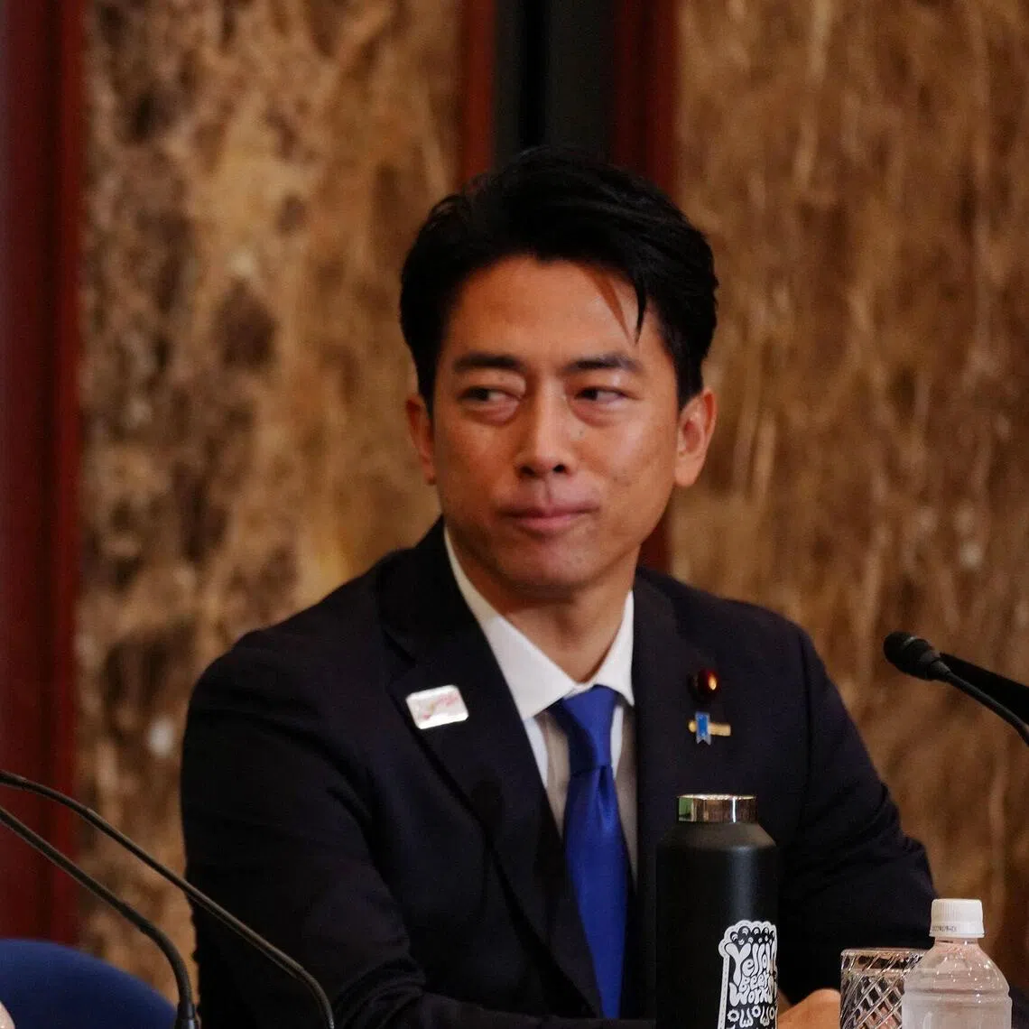 Farm minister Shinjiro Koizumi (right) and conservative nationalist Sanae Takaichi are the frontrunners to lead the Liberal Democratic Party, according to opinion polls.