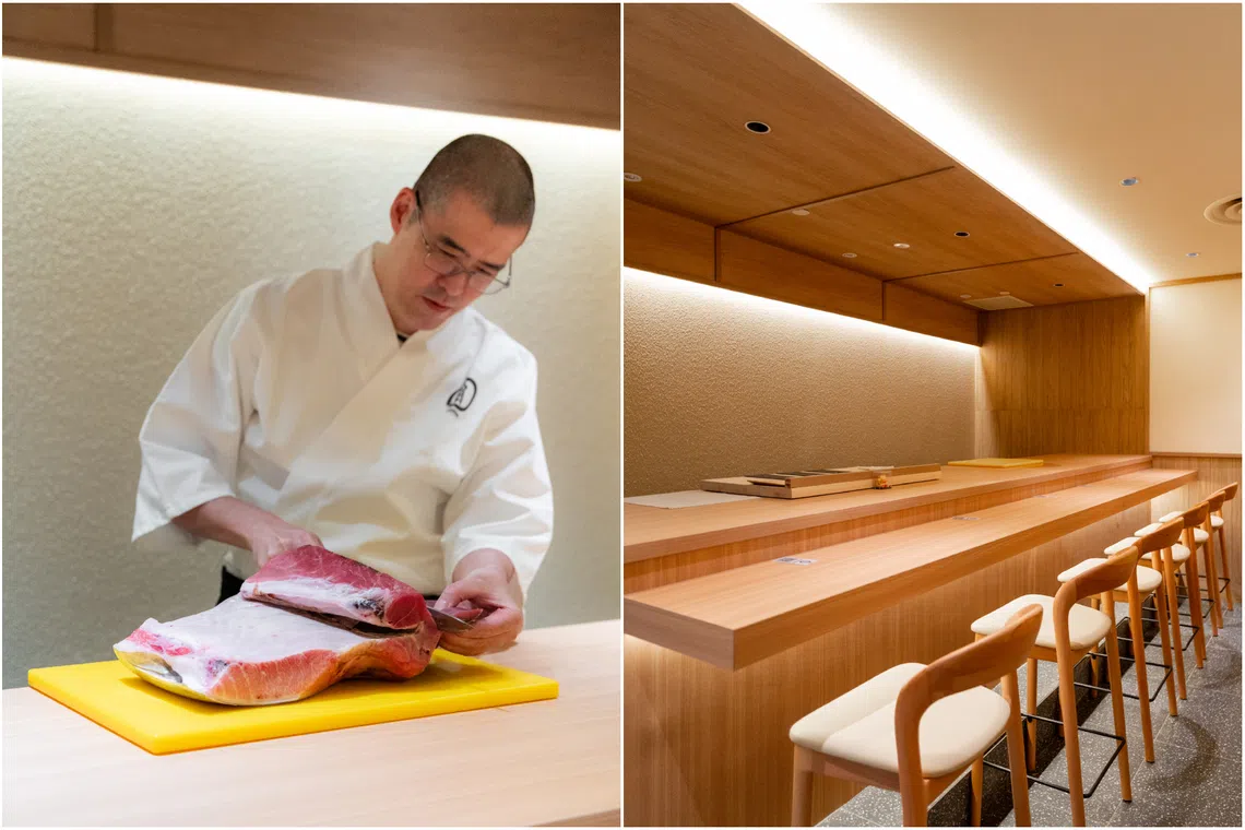 Sushidan’s hidden omakase is prepared by Japanese chef Yusuke Kawana (left). The hidden room seats six and reservations must be made in advance.