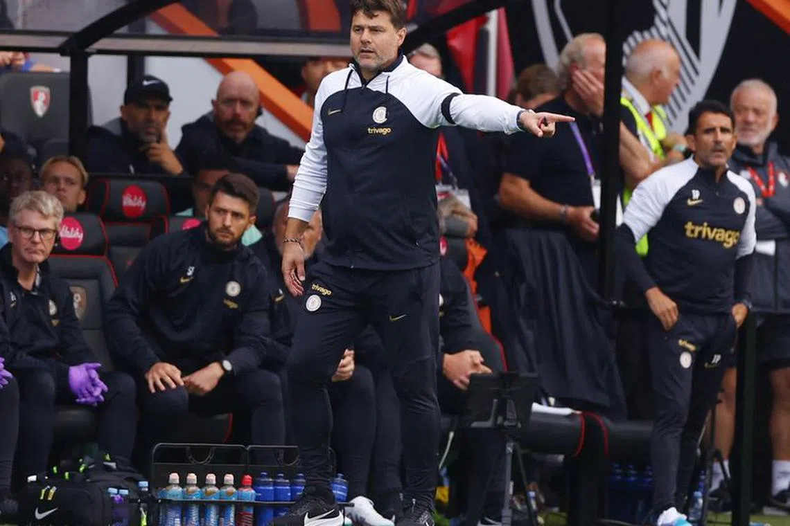 FILE PHOTO: Soccer Football - Premier League - AFC Bournemouth v Chelsea - Vitality Stadium, Bournemouth, Britain - September 17, 2023 Chelsea manager Mauricio Pochettino Action Images via Reuters/Matthew Childs/File Photo