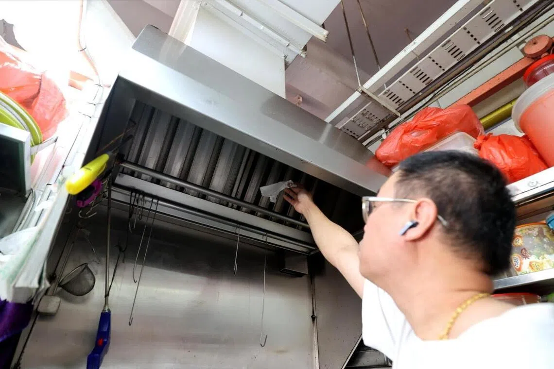 Hawkers at Chinatown Complex Food Centre were mainly worried about increased heat and discomfort, the association said.