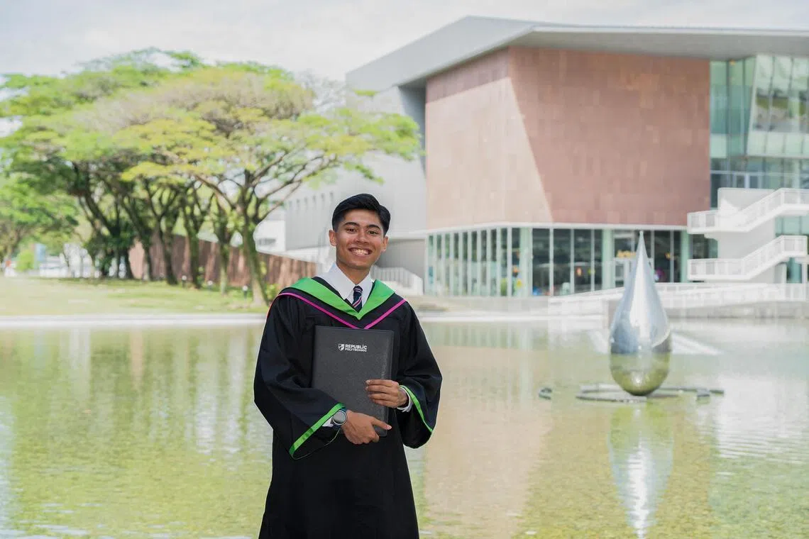 Mr Faiq Faran studied pharmaceutical science and was the 2026 valedictorian for RP’s School of Applied Science.