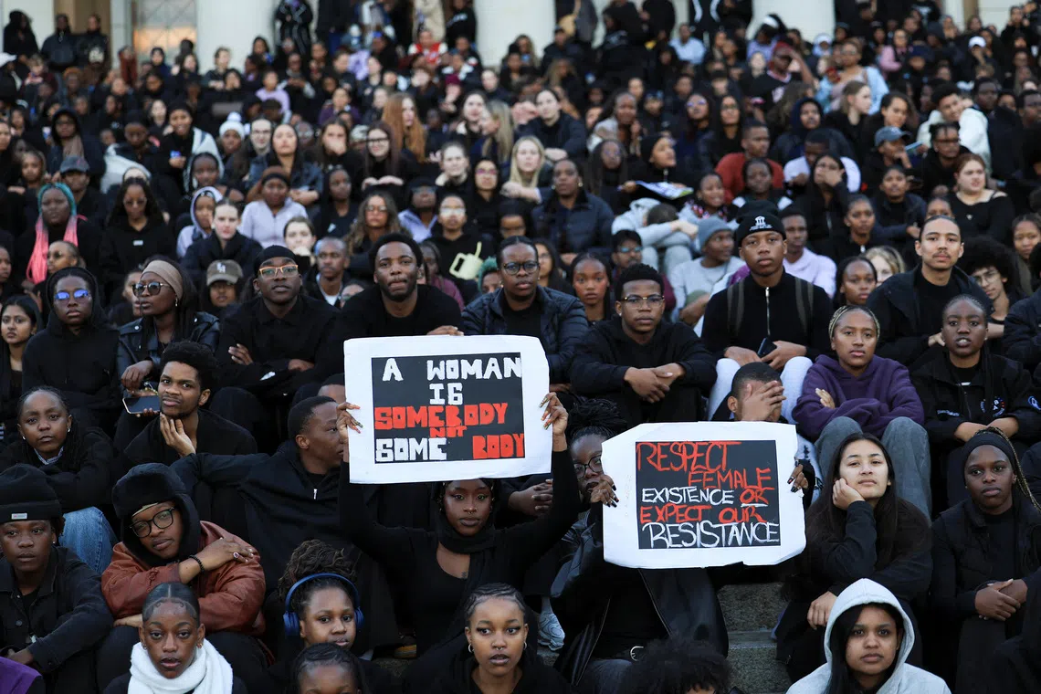 South African police arrest three people over woman's death after spate of killings