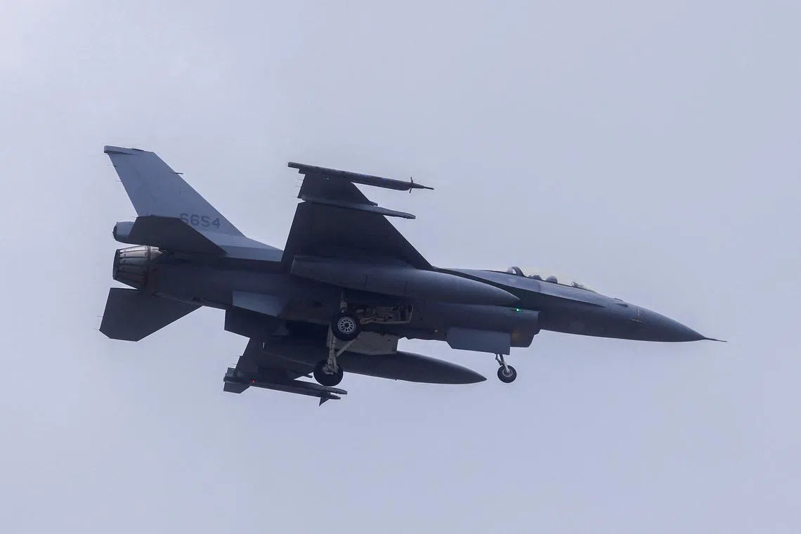 The United States in 2019 approved an US$8 billion (S$10.38million) sale of Lockheed Martin F-16 fighter jets to Taiwan.