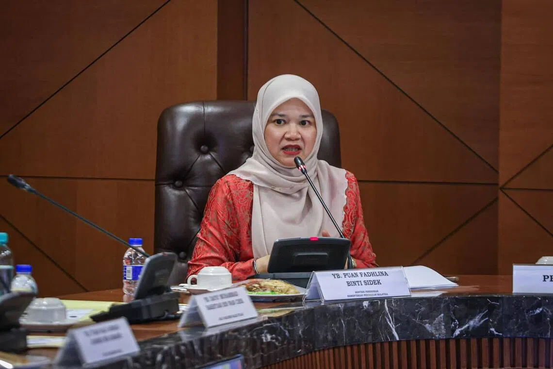Malaysia's Education Minister Fadhlina Sidek had previously triggered public outrage when she said that the accused students would still be allowed to sit for their SPM exams this year. 