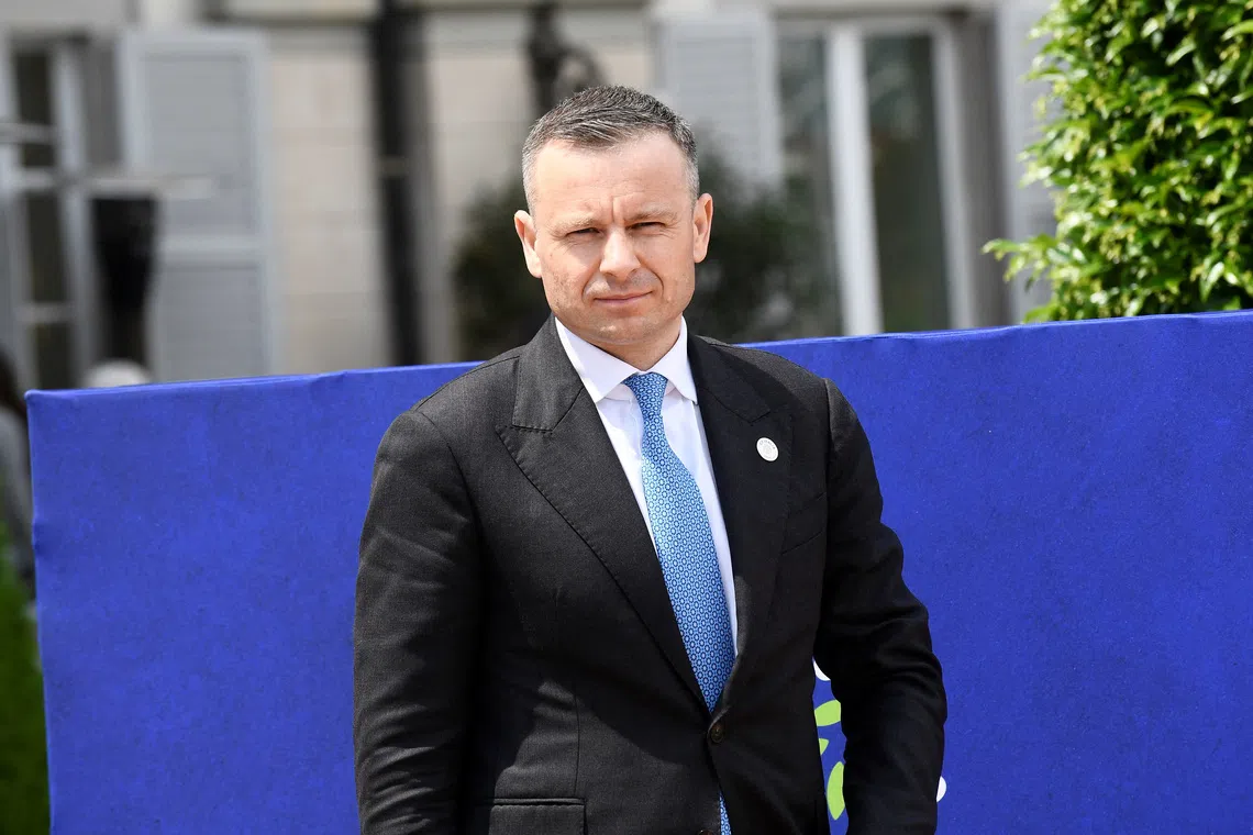 Ukrainian Minister of Finance Serhiy Marchenko looks on, during the final day of the G7 Finance Ministers and Central Bank Governors' Meeting in Stresa, Italy May 25, 2024. REUTERS/Massimo Pinca/File Photo