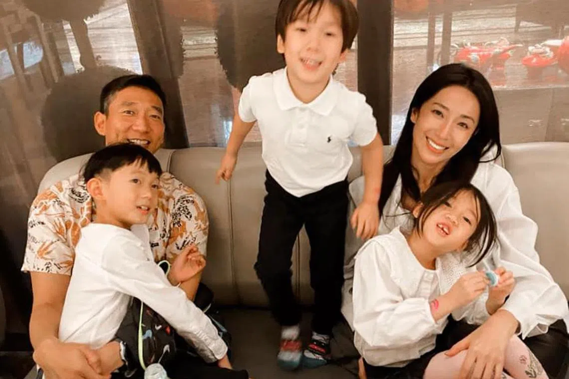Sonia Sui and her husband Tony Hsieh have three children aged four to seven.