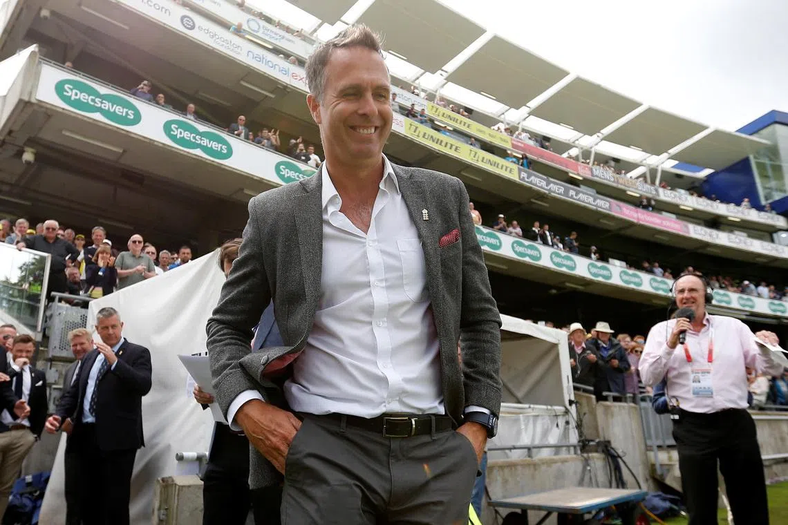 Cricket - Ashes 2019 - First Test - England v Australia - Edgbaston, Birmingham, Britain - August 1, 2019  Former England cricketer Michael Vaughan during a break in play  Action Images via Reuters/Carl Recine
