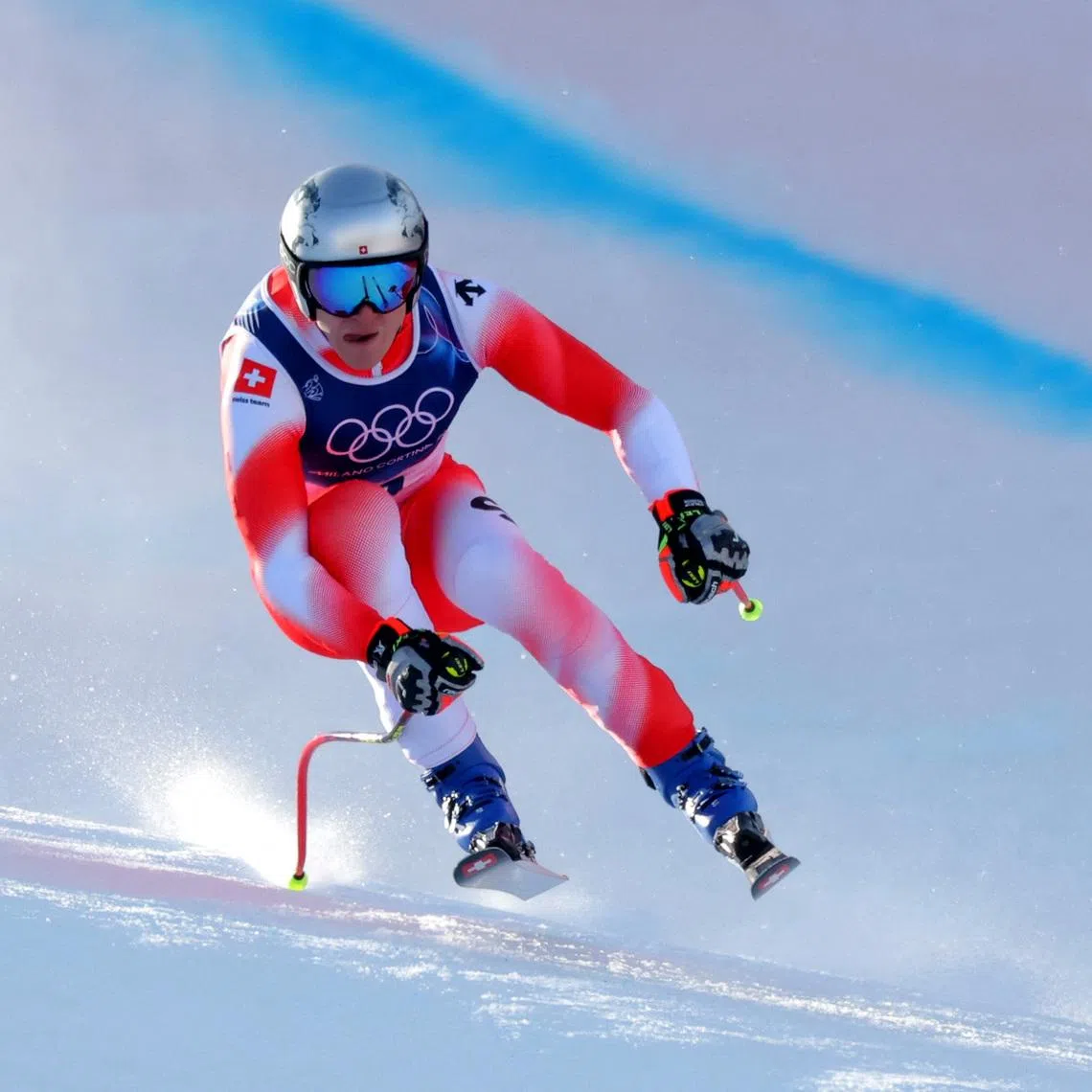 Milano Cortina 2026 Olympics - Alpine Skiing - Men's Downhill Training - Stelvio Ski Centre, Bormio, Italy - February 05, 2026 Marco Odermatt of Switzerland during training REUTERS/Denis Balibouse