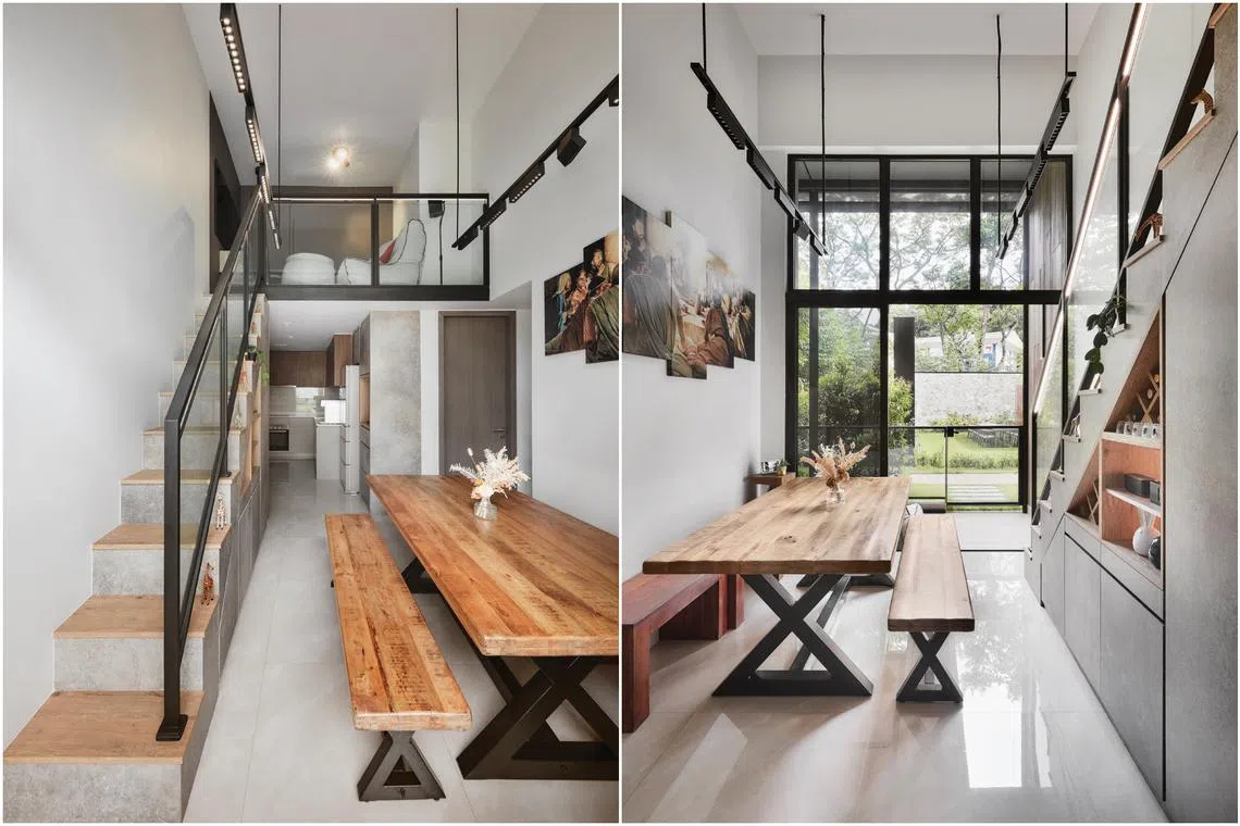 This three-bedroom condominium in South Buona Vista Road spans 900 sq ft and has a 4.65 m ceiling height. 