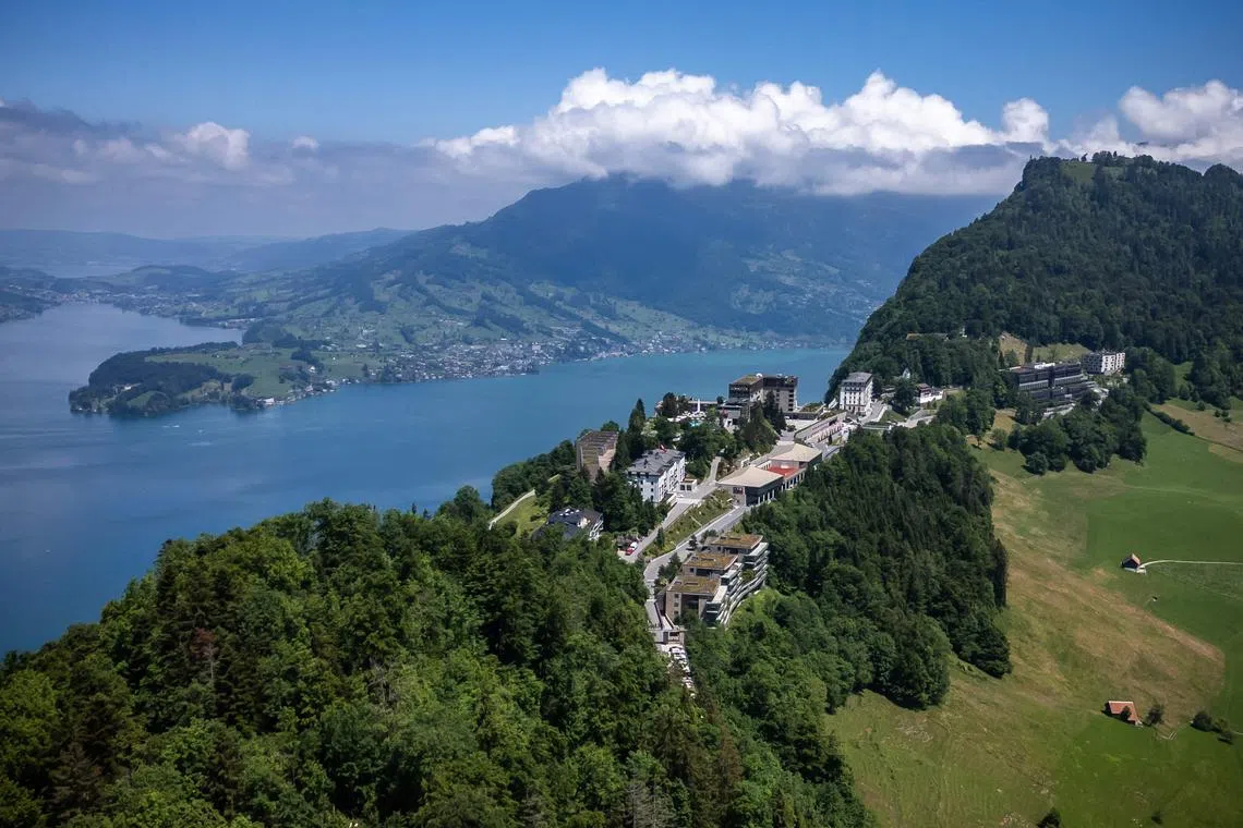 The Burgenstock resort in Switzerland where the Ukraine peace summit will be held from June 15-16.