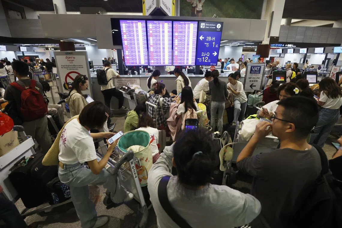 Those arriving in and departing Thailand via air, land and sea ports must fill in the card – known as the TM6 form – online. 