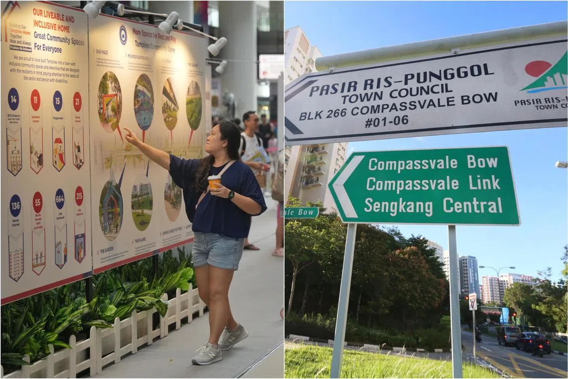 Three GRCs - Tampines (left), Pasir Ris-Punggol (right) and Sembawang - each saw increases of about 11 per cent since 2020.