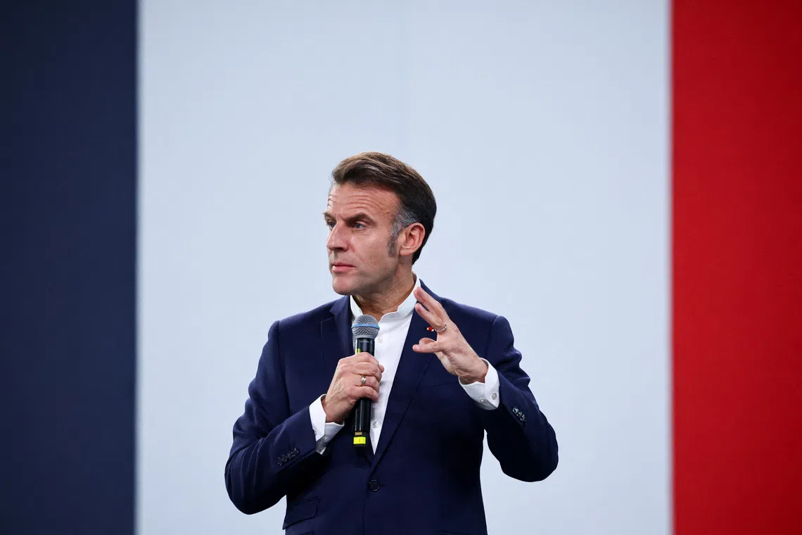 France’s Macron threatens China with tariffs over trade surplus