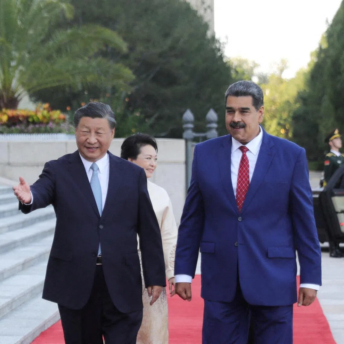 China's President Xi Jinping and Venezuela's President Nicolas Maduro at the Great Hall of the People, in Beijing, China on Sept 13, 2023. 