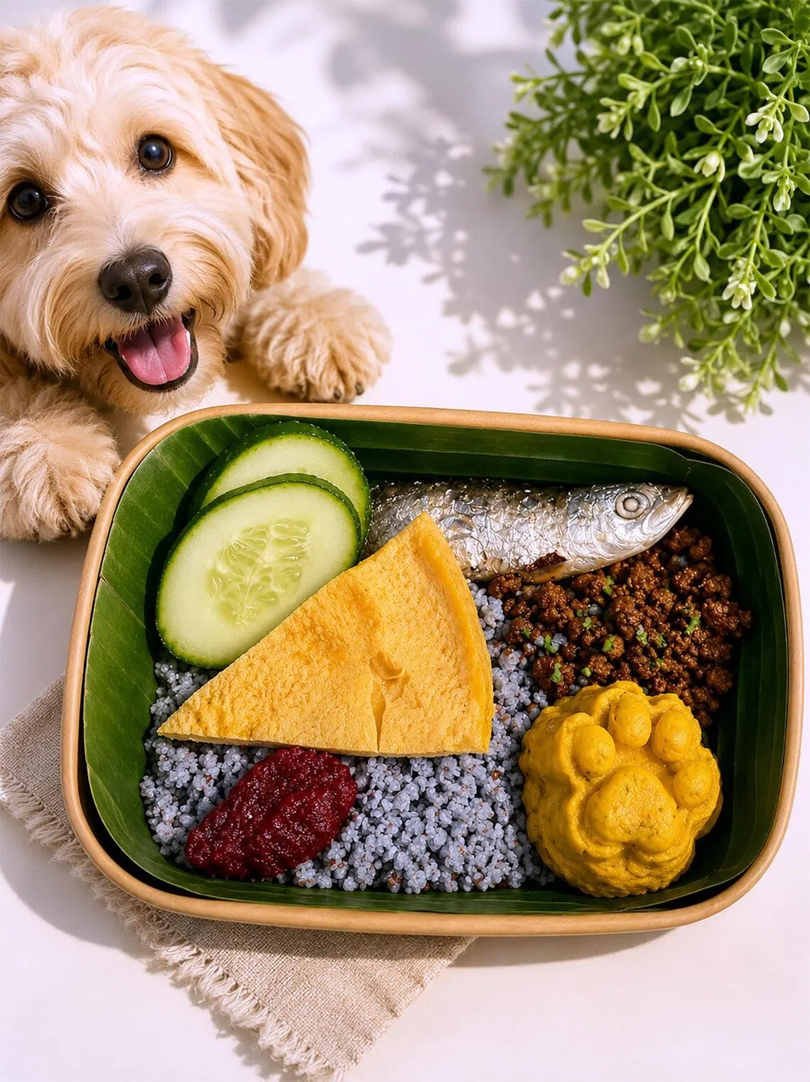 Amara Sanctuary Sentosa’s new nasi lemak meal for pets.