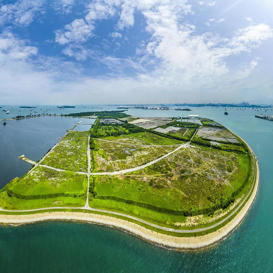 Singapore incinerates most of its waste, including plastic. Its sole landfill Semakau (above) receives about 2,000 tonnes of incineration ash and non-incinerable waste daily and at this rate, it will run out of space by 2035.