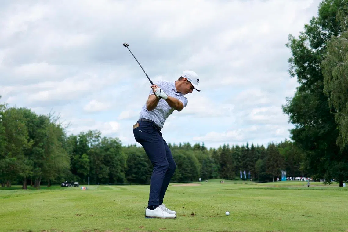 Golf - DP World Tour - BMW International Open - Munich Eichenried Golf Club, Munich, Germany - July 5, 2024 Italy's Andrea Pavan during the second round REUTERS/Lisa Leutner