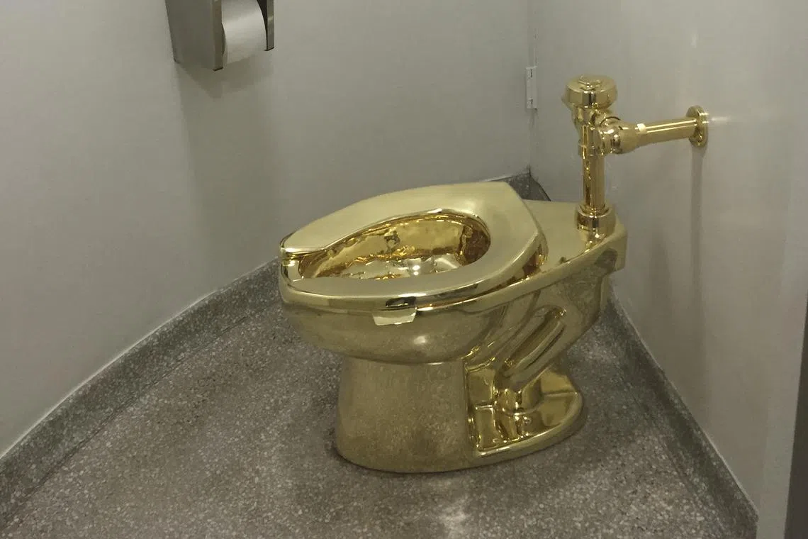 The toilet weighing 98kg was insured for US$6 million (S$8.01 million). Prosecutors say it was probably divided into smaller amounts of gold to sell it off.