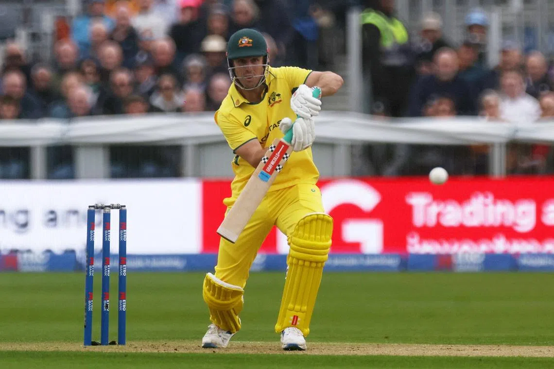 Cricket - Third One Day International - England v Australia - Riverside Ground, Chester-le-Street, Britain - September 24, 2024 Australia's Mitchell Marsh in action. Action Images via Reuters/Lee Smith