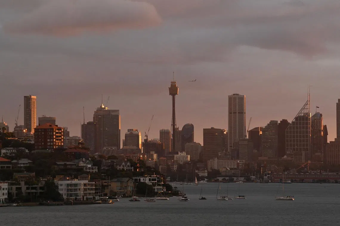 FILE PHOTO: A view of the city skyline and Sydney Harbour, in Sydney, Australia, July 3, 2024. REUTERS/Jaimi Joy/File Photo
