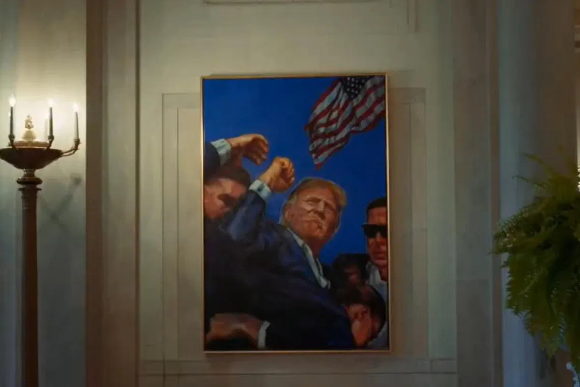The move is a highly unusual one for a sitting president, as most must wait to leave office before getting their portrait hung in the historic 200-year-old building.