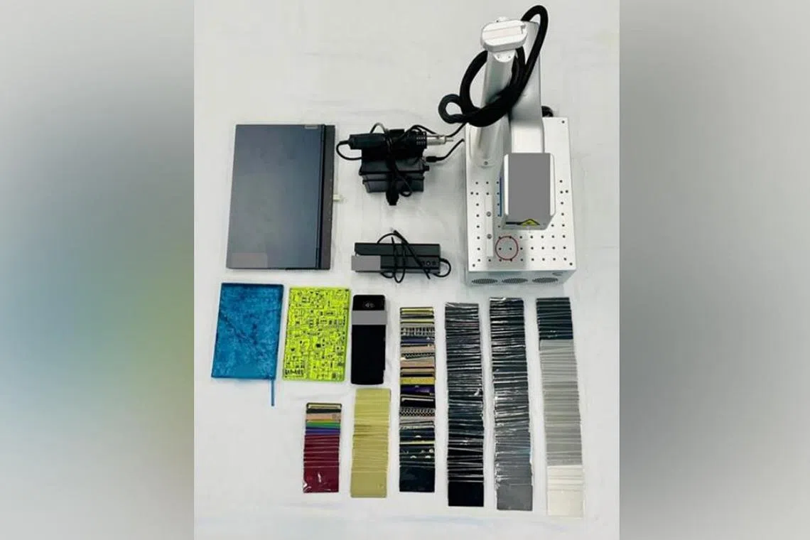 The police said the man is believed to have copied the payment card details from the magnetic stripes of more than 60 original payment cards.