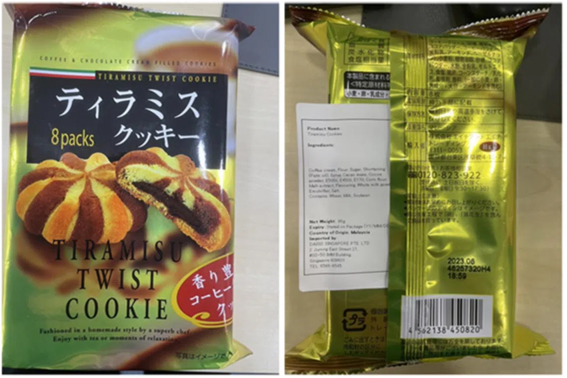 The chain informed SFA that the cookies contained allergens that were not declared on the English food packaging label.